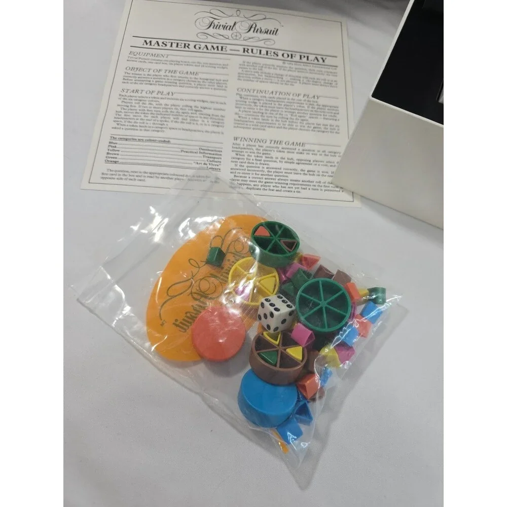 Trivial Pursuit Master Game Meridien Edition Travel & Leisure 1989 Complete